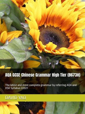 cover image of AQA GCSE Chinese Grammar High Tier
